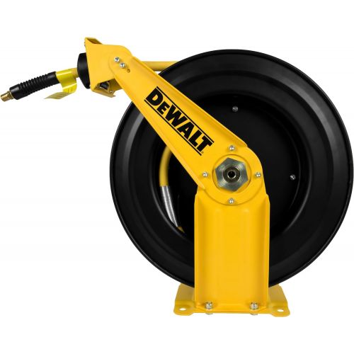  DeWalt DXCM024-0343 Double Arm Hose Reel with 3/8” x 50’ Premium Rubber Hose