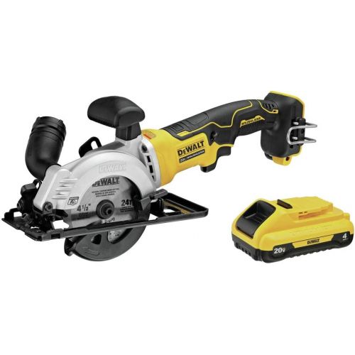  Dewalt DCS571B-DCB240-BNDL ATOMIC 20V MAX Brushless 4-1/2 in. Circular Saw and 4 Ah Compact Lithium-Ion Battery