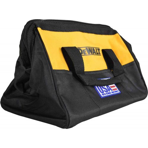  Dewalt Heavy Duty 12 x 9 Black/Yellow Power Tool Contractor Tool Bag