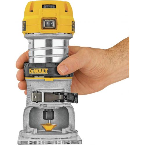  DEWALT 1.25 HP Max Torque Variable Speed Compact Router with Dual LEDs and Variable Speed Random Orbit Sander, 5