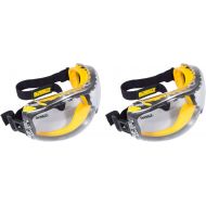 DEWALT DPG82-11 Concealer Clear Anti-Fog Dual Mold Safety Goggle,ZNKJxm 2 Pack (1 Count Clear Lens)