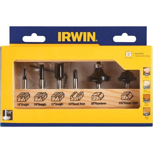  DEWALT Irwin Tools 1901047 Marples Basic Router Bit Set (6 Piece)