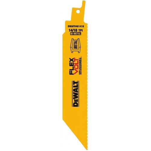  DEWALT DWAFV461418 FLEXVOLT 14/18 TPI Metal Recip Saw Blade (5 Pack), 6