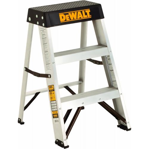  DeWalt DXL2010-02 2-Feet Aluminum Stepladder Type IA with 300-Pound Duty Rating, 2-Feet,Silver