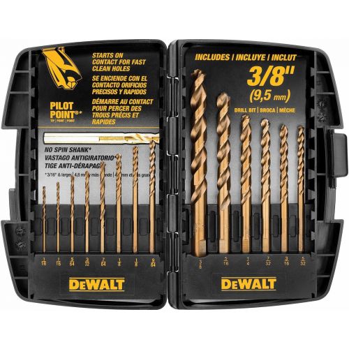  DEWALT 13 Piece Cobalt Split-Point Drill Bit Set DW1263