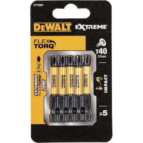  Dewalt DT7399T-QZ Torsion Bit shockproof T40 50mm (5 Piece)