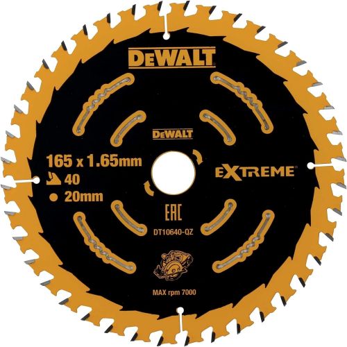  Dewalt DT10640-QZ 6.5/20mm 40T Construction Circular Saw Blade