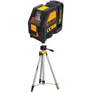 DEWALT DW088LR 12v Red Cross Line Laser with DW0881T Laser Tripod