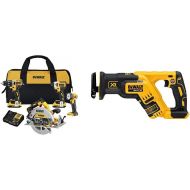 DEWALT 20V MAX XR Brushless Combo Kit, Compact 4-Tool (DCK483D2) & 20V MAX XR Reciprocating Saw, Compact, Tool Only (DCS367B)