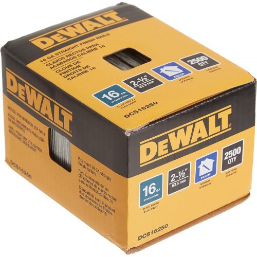  DEWALT Finish Nails, Reliable (Pack of 2500)