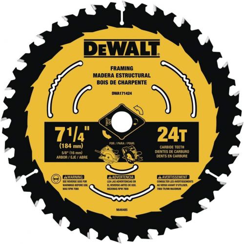  DEWALT DWA171424 7-1/4-Inch 24-Tooth Circular Saw Blade