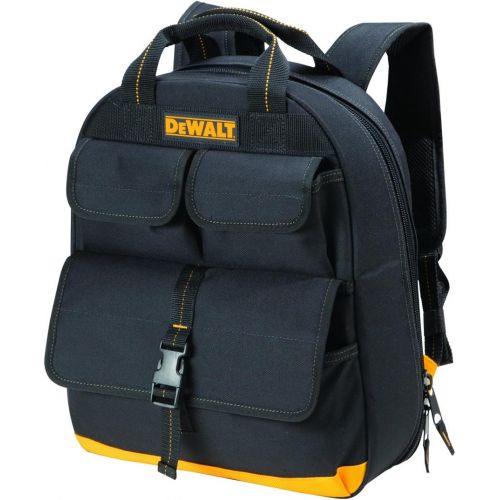  Custom Leathercraft DEWALT DGC530 USB Charging Tool Backpack, Black/Yellow