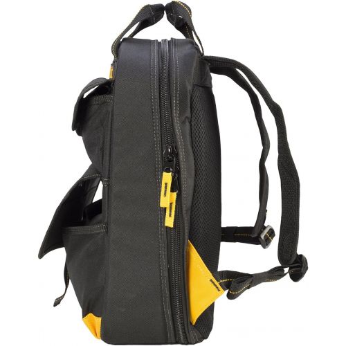  Custom Leathercraft DEWALT DGC530 USB Charging Tool Backpack, Black/Yellow