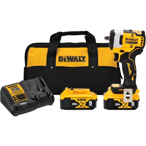  DEWALT DCF913P2 20V MAX* 3/8 in. Cordless Impact Wrench with Hog Ring Anvil Kit