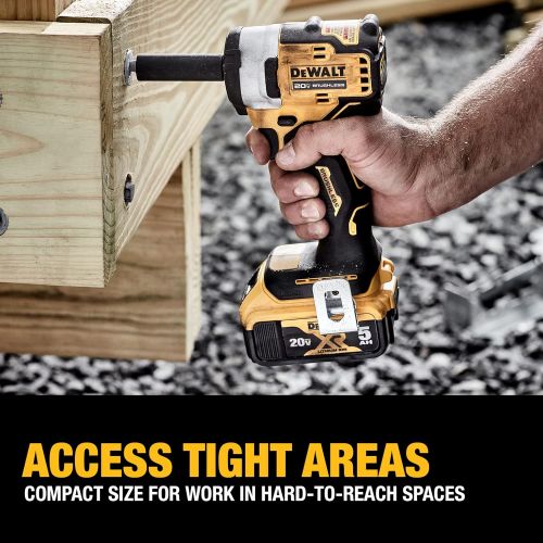  DEWALT DCF913P2 20V MAX* 3/8 in. Cordless Impact Wrench with Hog Ring Anvil Kit