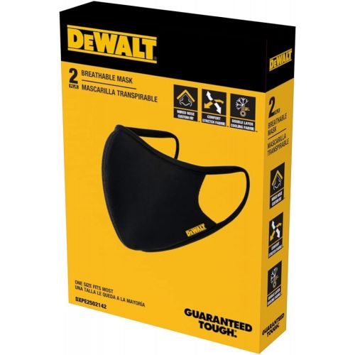  Dewalt 2 Pack Breathable Cloth Masks