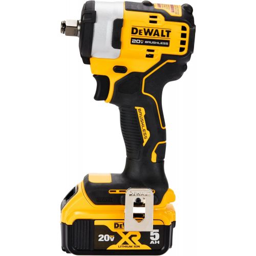  DEWALT DCF911P2 20V MAX* 1/2 in. Cordless Impact Wrench with Hog Ring Anvil Kit