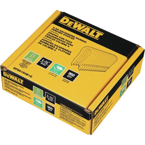  DEWALT DFS9150B1G 1.5 9 GA Galvanized Barbed Fencing Staples