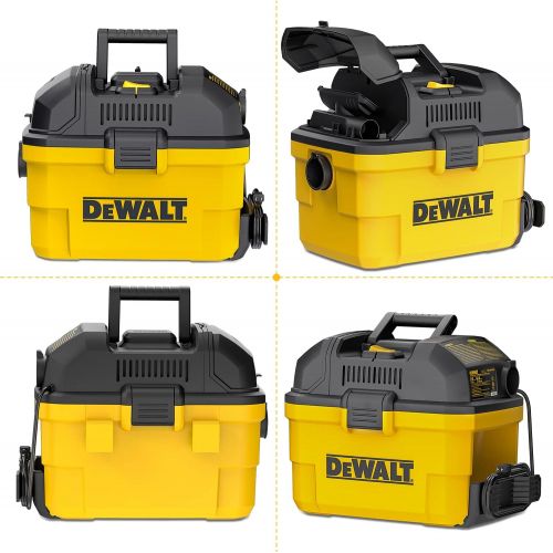  DEWALT Portable 6 Gallon 5 Horsepower Wall-Mounted Garage Wet Dry Vacuum Cleaner DXV06G