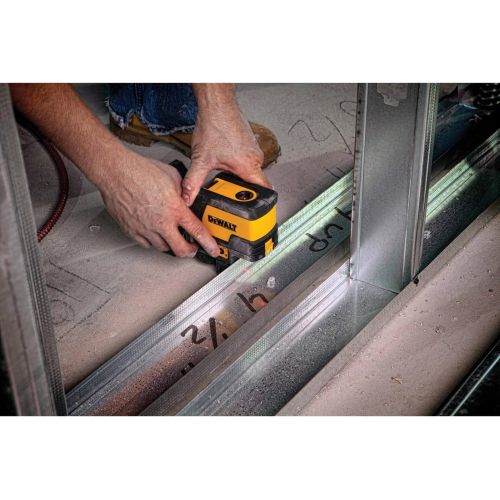  DEWALT STANLEY BLACK & DECKER DW0822 Self-Leveling Cross Line and Plumb Spots Laser, Clear