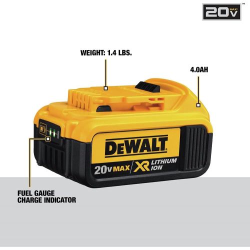  DEWALT 20V MAX Drill/Driver, 3-Speed, Premium 4.0Ah Kit (DCD980M2)