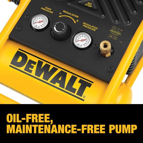  DEWALT Air Compressor, 135-PSI Max, 1 Gallon (D55140) , Yellow