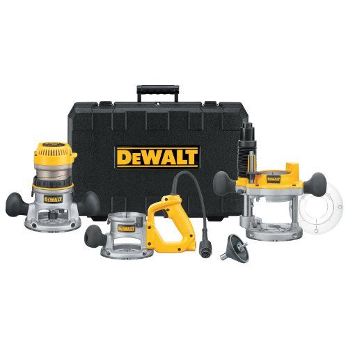  DEWALT Router, Fixed/Plunge Base Kit, 12-Amp, 2-1/4-HP (DW618B3)