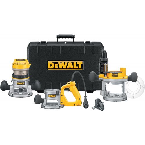  DEWALT Router, Fixed/Plunge Base Kit, 12-Amp, 2-1/4-HP (DW618B3)