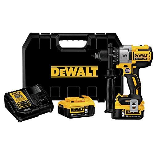  DEWALT 20V MAX XR Brushless Drill/Driver 3-Speed, Premium 5.0Ah Kit, Cordless (DCD991P2)