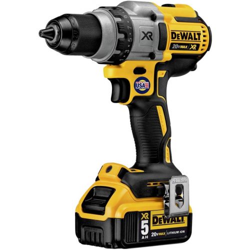  DEWALT 20V MAX XR Brushless Drill/Driver 3-Speed, Premium 5.0Ah Kit, Cordless (DCD991P2)