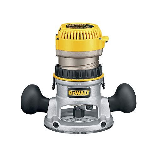  DEWALT Router, Fixed Base, Variable Speed, 2-1/4 HP (DW618) , Yellow