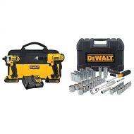 DEWALT DCK240C2 20v Lithium Drill Driver/Impact Combo Kit (1.3Ah) WITH 84pc Mechanics Tool Set