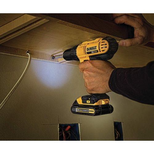  DEWALT 20V MAX Cordless Drill Combo Kit, 3-Tool (DCK340C2)