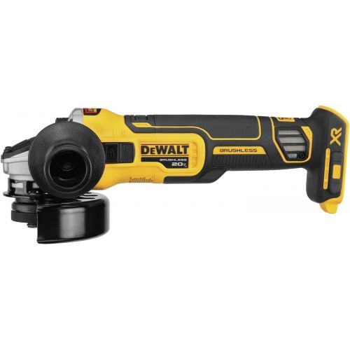  DEWALT 20V MAX XR Angle Grinder with Kickback Brake, Slide Switch, 4-1/2-Inch, Tool Only (DCG405B)