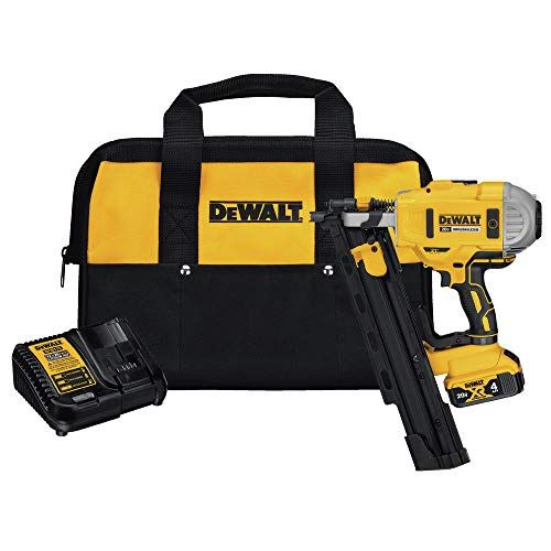  DEWALT 20V MAX Framing Nailer Kit, 21-Degree, Plastic Collated (DCN21PLM1)