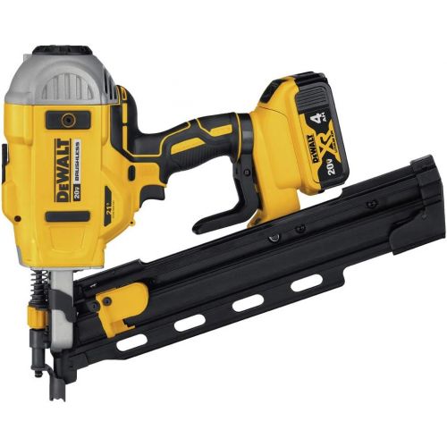  DEWALT 20V MAX Framing Nailer Kit, 21-Degree, Plastic Collated (DCN21PLM1)