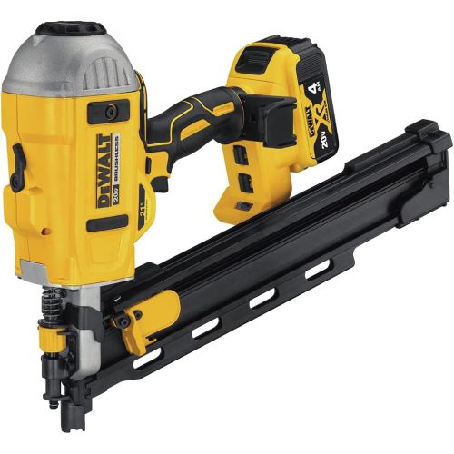  DEWALT 20V MAX Framing Nailer Kit, 21-Degree, Plastic Collated (DCN21PLM1)