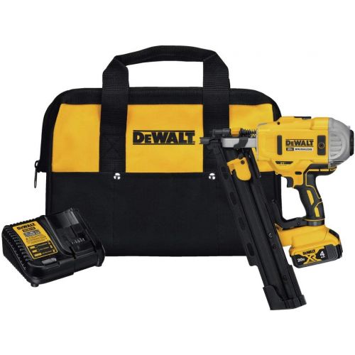  DEWALT 20V MAX Framing Nailer Kit, 21-Degree, Plastic Collated (DCN21PLM1)