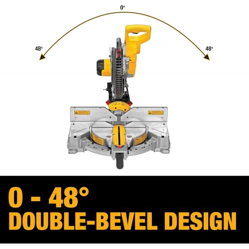  DEWALT Miter Saw, 12-Inch, Double Bevel, Compound, XPS Cutline, 15-Amp (DWS716XPS)