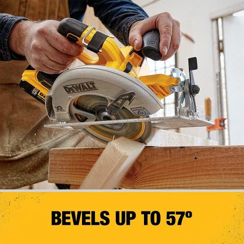  DEWALT 20V MAX 7-1/4-Inch Circular Saw with Brake, Tool Only, Cordless (DCS570B)