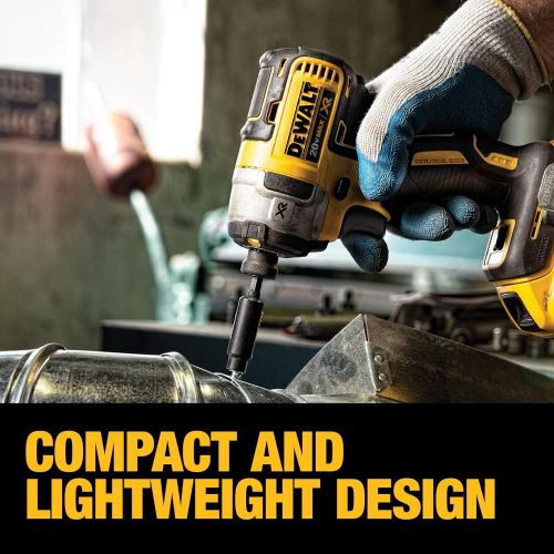  DEWALT 20V MAX XR Brushless Combo Kit, Compact 4-Tool (DCK483D2)