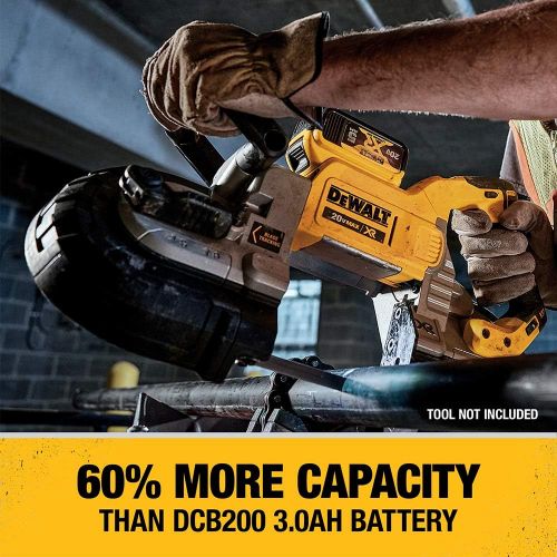  DEWALT 20V MAX XR Battery, Lithium Ion, 5.0Ah (DCB205)