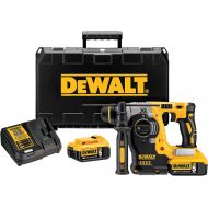 [아마존베스트]DEWALT DCH273P2 20V Max Brushless SDS Rotary Hammer with 5 Ah Batteries with DEWALT DW5470 5-Piece Rock Carbide SDS Plus Hammer Bit Set