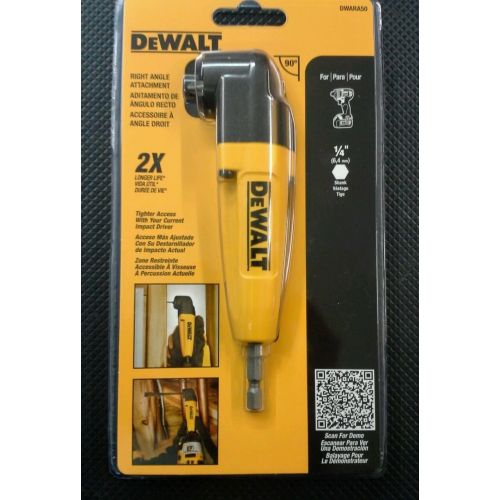  [아마존베스트]DEWALT Right Angle Drill Adapter DWARA050 HD Version in Retail Pack