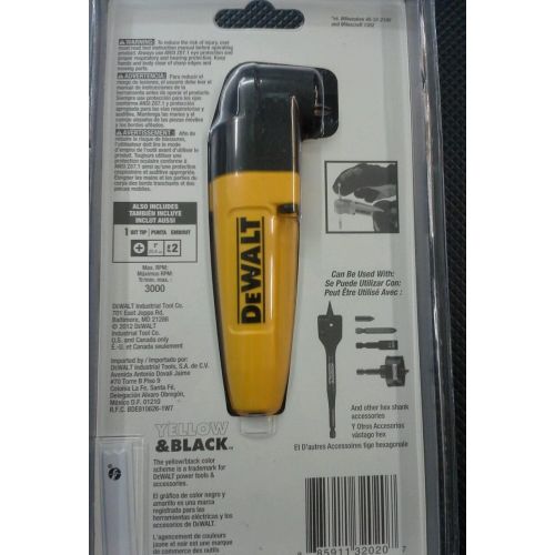  [아마존베스트]DEWALT Right Angle Drill Adapter DWARA050 HD Version in Retail Pack