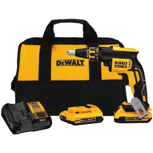  [아마존베스트]DEWALT DCF620D2 2.0AH 20-volt MAX XR Li-Ion Brushless Drywall ScrewGun with Drywall ScrewGun Cordless Collated Attachment