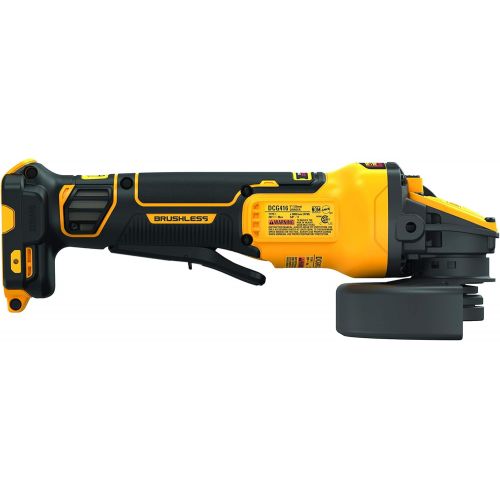  [아마존베스트]DEWALT DCG416B 20V MAX 4-1/2 in. - 5 in. Brushless Cordless Paddle Switch Angle Grinder with FLEXVOLT ADVANTAGE (Tool Only)