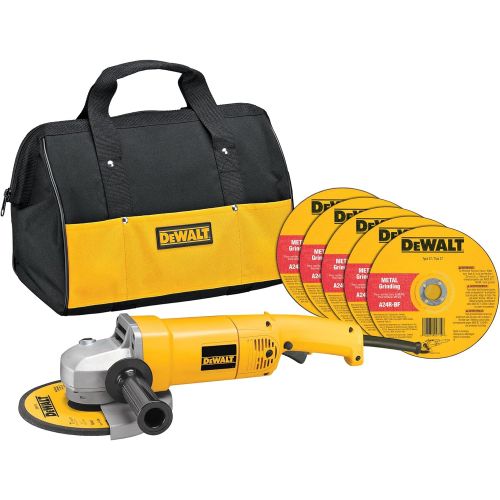  [아마존베스트]DEWALT Angle Grinder Tool Kit with Bag and Cutting Wheels, 7-Inch, 13-Amp (DW840K)