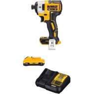 [아마존베스트]DEWALT DCF887B 20V MAX XR Li-Ion Brushless 0.25 3-Speed Impact Driver with DEWALT DCB230C 20V Battery Pack