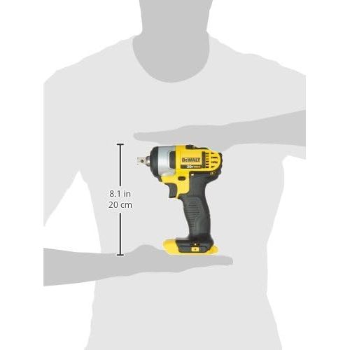  [아마존베스트]DEWALT 20V MAX Cordless Impact Wrench with Detent Pin, 1/2-Inch, Tool Only (DCF880B)